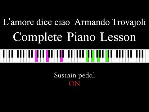 L'amore dice ciao (Slow Take) - Piano Tutorial