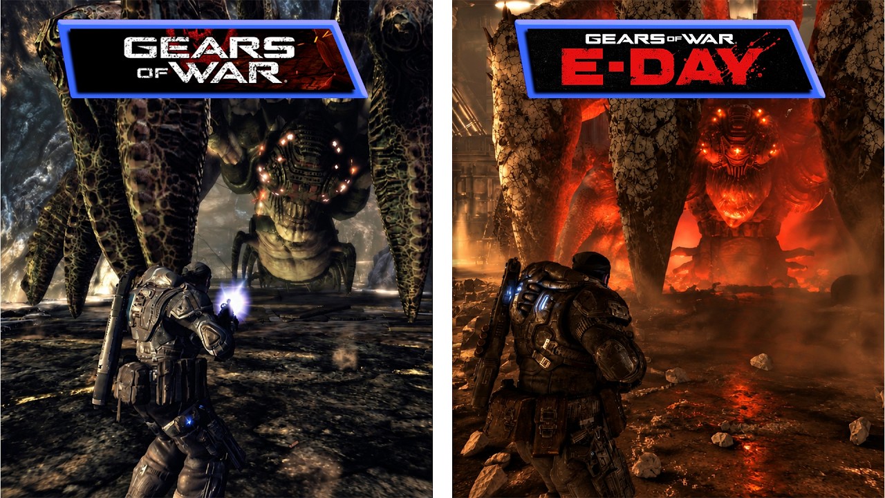 Gears of War 2006 vs E-Day 2026 | Monster Graphics Evolution