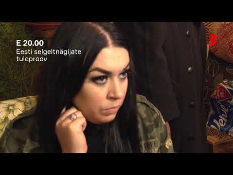 "Eesti selgeltnägijate tuleproov" E 20.00 TV3s!