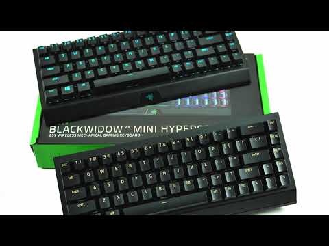 Razer BlackWidow V3 Mini HyperSpeed RZ03-03891400 Green switch Wireless EN Black