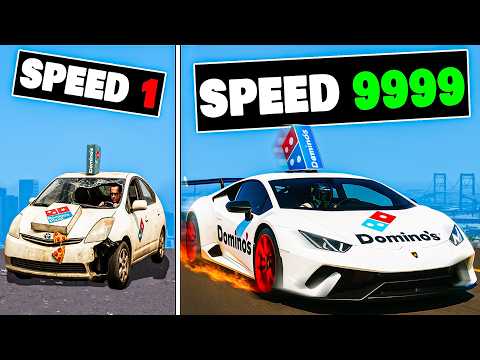 Upgrading from Slowest to Fastest Dominos Delivery Car in GTA 5