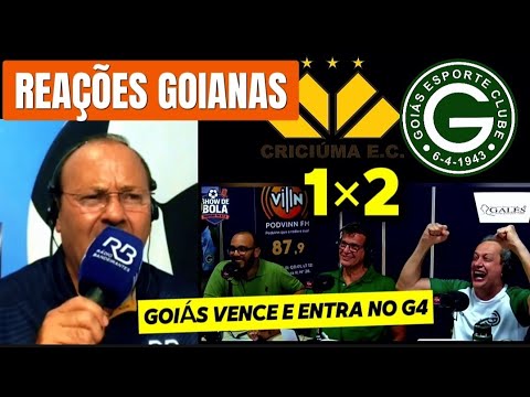 Reações Goianas na Vitória do Goiás sobre o Criciúma 2×1 | Série B 2025 ⚽🔥