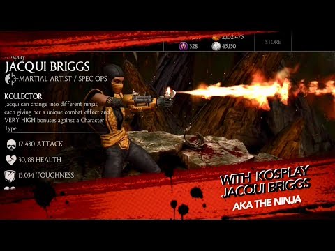 KOSPALY JACQUI BRIGGS GAMEPLAY REVIEW/HARD CHALLENGE - All 6 Ninja colors Guide -Mkx update 1.16 Video