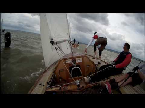 Kenterung Euro Cup 20er Jollenkreuzer GER R 1165 Neusiedler See 2014
