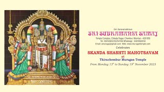Skanda Shashti  Mahotsavam {.Soora samhaaram} 18th Nov.2023