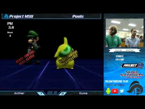Project MSU Pools - Anther (Pikachu) vs. Kuma (Luigi)