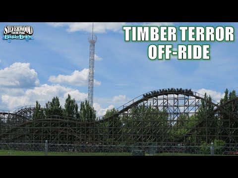 Off-ride footage of a Timber Terror train