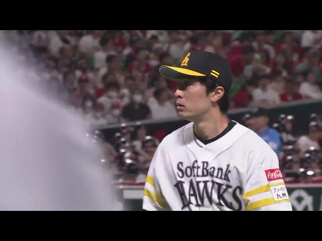 【5回表】圧巻の3者連続三振!! ホークス・和田毅 5回87球6奪三振無失点の好投!! 2024年6月2日 福岡ソフトバンクホークス 対 広島東洋カープ