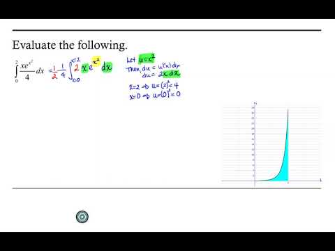 Integration by Substitution: Definite Integral with an Exponential Function