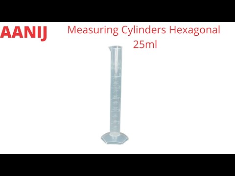 Aanij polypropylene measuring cylinder hexagonal base, for l...
