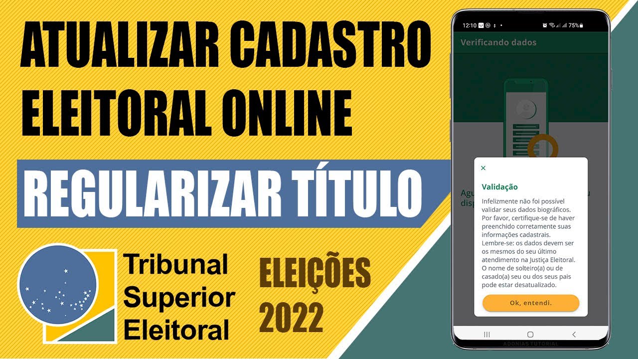 Como pedir uma revisão dos seus dados Eleitoral pela internet