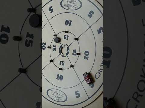 Stop Motion Animation: Crokinole Hole in… One? #stopmotion #stopmotionanimation #crokinole