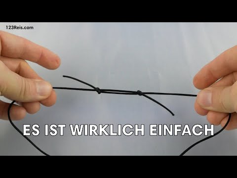 Einfacher Schiebeknoten verstellbar - Halskette - Armband. Kurz gezeigt