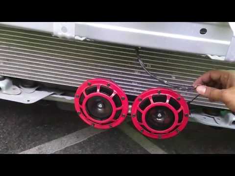 Hella Horn installation with Relay in Honda Amaze