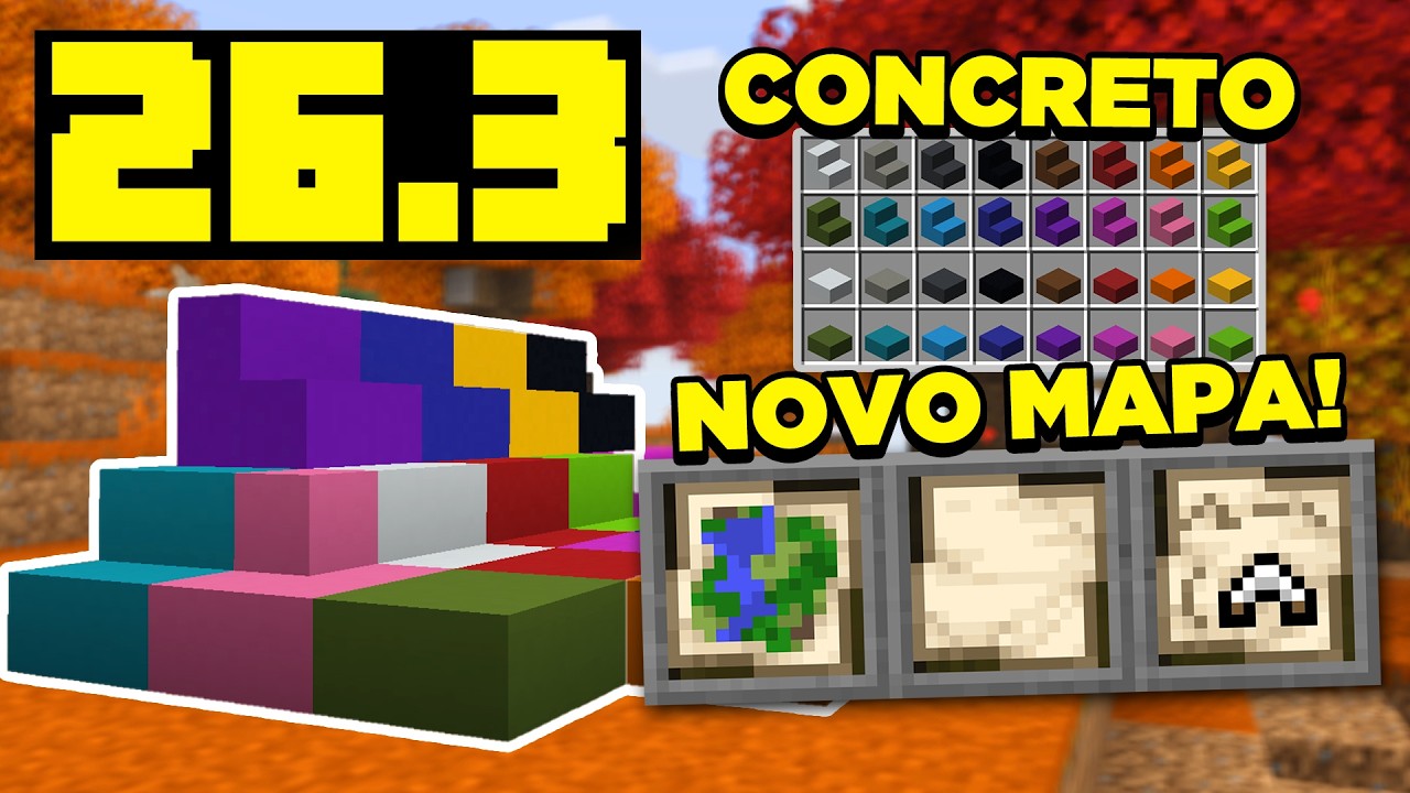 MINECRAFT 26.3 - NOVAS VARIANTES DE BLOCOS e MUITA NOVIDADE!