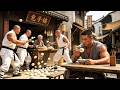 東瀛浪人當街欺負攤販，功夫小子看不過眼，一拳暴揍所有敵人   ⚔️  抗日  MMA | Kung Fu