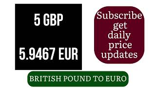 BRITISH POUND TO EURO EXCHANGE RATES TODAY 14 MAY 2025(GBP TO EUR)