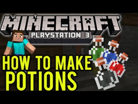Minecraft Playstation, Wii U - How To Make Potions (Brewing Potions Tutorial)