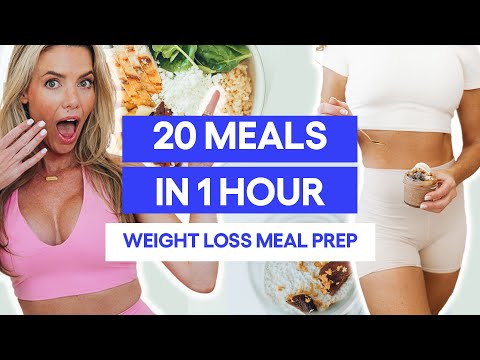 FULL WEEK Meal Prep in 1 HOUR | high protein meals for weight loss
