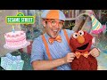 Sesame Street Elmo S Surprise Birthday Party With Blippi And Meekah Blippi