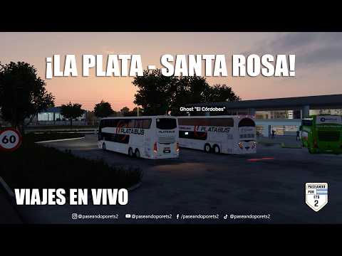 🔴¡EN VIVO! | ¡DESDE LA PLATA HACIA SANTA ROSA, LA PAMPA CON PLATA BUS!🚌👌| ETS 2 MAPA CEIBO🚍#81
