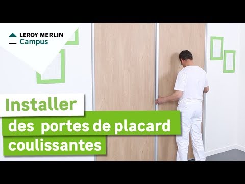 comment monter porte coulissante placard