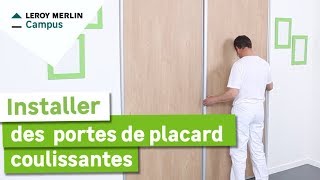 Comment installer des portes de placard coulissantes ?