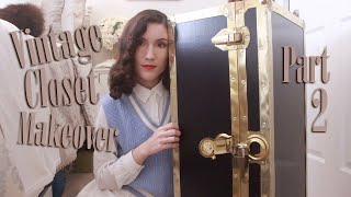 Part 2: Vintage Closet Makeover - Did I get a vintage steam trunk? | Carolina Pinglo
