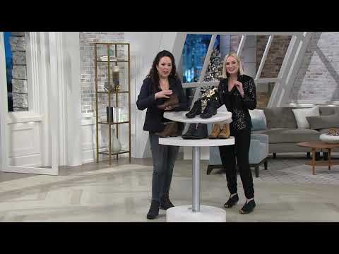 Earth Suede Lace-Up Ankle Boots - Avani Bahn on QVC