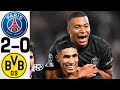 PSG vs Borussia Dortmund 2-0 - All Goals and Highlights - 2023 🔥 MBAPPE & HAKIMI