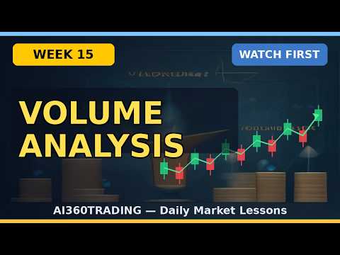 Volume Analysis — Smart Money Kahaan | Week 15 | AI360 Trading