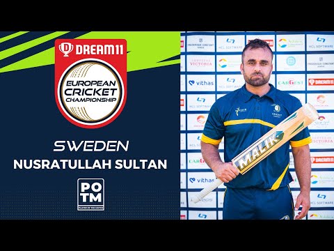 POTM: N.Sultan - Group B, Match 8 - SWE vs FIN | Highlights | Dream11 ECC, 2022 | ECC22.032