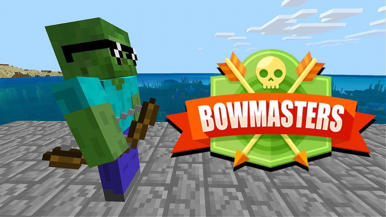 Monster School : BOWMASTERS CHALLENGE - Minecraft Animation