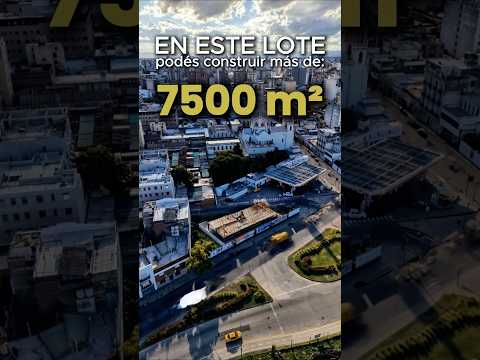Lote esquina en venta. Frente a casa de gobierno- Córdoba. Factibilidad: 7.500m2 construibles.