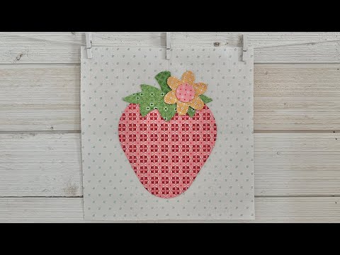 Bee Vintage Sew Along - Vintage Strawberry Block Tutorial!!