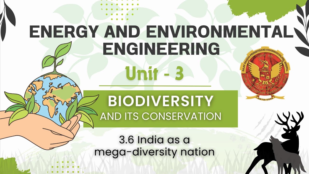 3.6 India as a mega-diversity nation | ES301 |