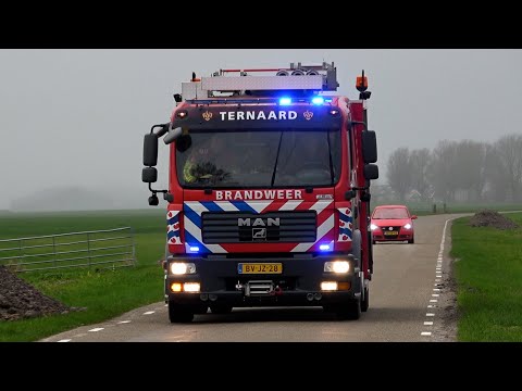 P 1, Brandweer Ternaard [TS 02-4234] naar gaslekkage Jagtlustwei Hantumerútbuorren