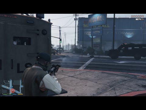 GTA 5 10 Stars Wanted Level Rampage + Escape(RDE 4.0)