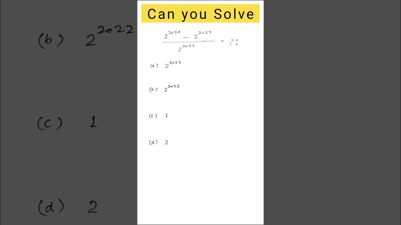Nice exponential problem | #exponential #maths #shorts #ytshorts #reels