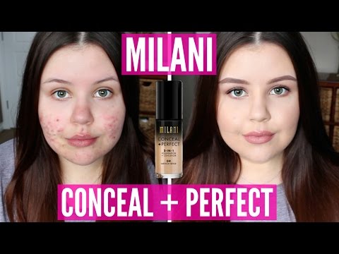 First Impressions | Milani Conceal + Perfect 2 in 1 Foundation (Acne/Scarring) Video