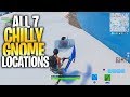 ALL 7 CHILLY GNOME LOCATIONS - "Search Chilly Gnomes" - ("Where Are The Chilly Gnomes In Fortnite")