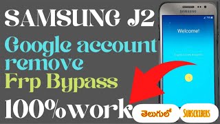 Samsung J2 Frp Bypass 2022 Samsung J200F/J200G/J200H/J200GH Remove Google Account unlock frp Telugu