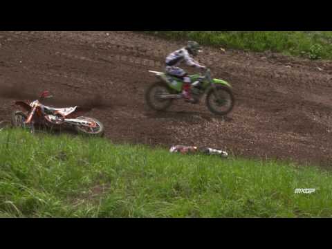 Pauls Jonass crash MXGP of Czech Republic 2016