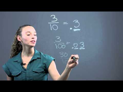 How to Turn a Fraction Into a Decimal Using Denominators of 10 or 100 : Math Questions & Answers