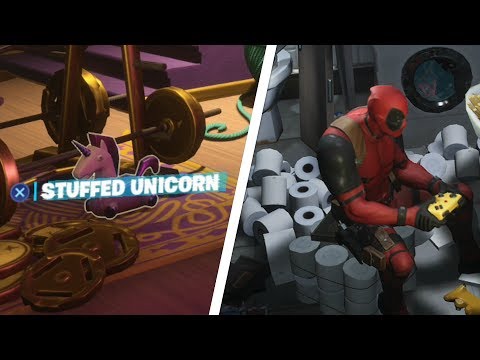 Find Deadpool's Stuffed Unicorn Location - Fortnite Week 5 Deadpool Challenge