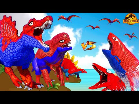 T-Rex Vs Dinosaur, Velociraptor Dinosaurs Fighting 🦖 Jurassic World Evolution 3