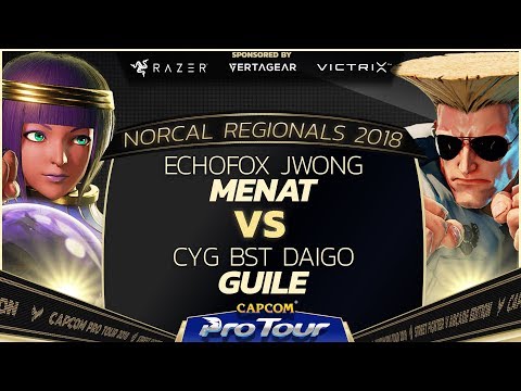 EchoFox | JWong (Menat) vs. CYG BST | Daigo (Guile) - Top 16 - NCR 2018 - SFV - CPT 2018