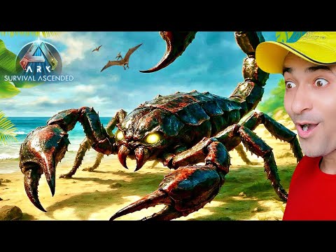 OMG😱TAMING GIANT PULMONOSCORPIUS & HUNTING DEINOSUCHUS - ARK SURVIVAL ASCENDED