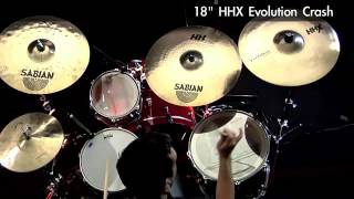 Video thumbnail for Sabian HHX Series Evolution Crash 18" Cymbal by Gear4music Guitars