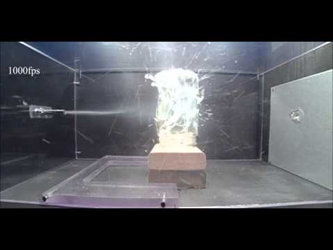 7J Airsoft vs Glass Bottle slow motion video Ruger Superhawk 8" tuned 1.0 strongest co2 revolver